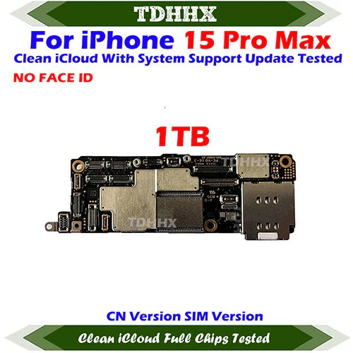 Mainboard Clean iCloud For iPhone 15 Pro Max Full Working Motherboard Support iOS Update Logic Board Plate E-SIM