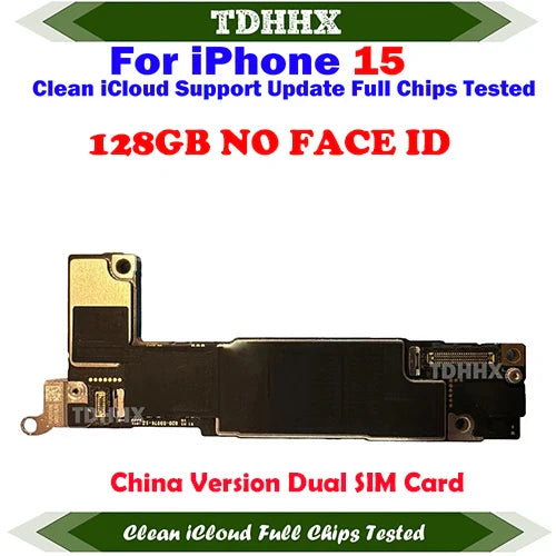 Motherboard Support iOS Update For iPhone 15 Pro Max / 15Pro Clean iCloud Logic Board Full Chips Working China Version Dual Sim