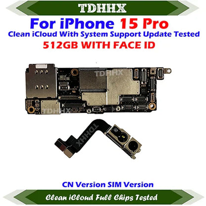 Motherboard Support iOS Update For iPhone 15 Pro Max / 15Pro Clean iCloud Logic Board Full Chips Working China Version Dual Sim